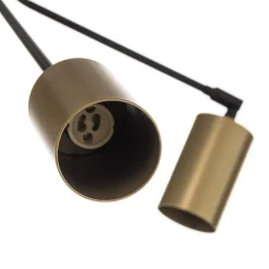 EMIBIG LIGHTING Loftlampe Verno 4 Black i sort og guld