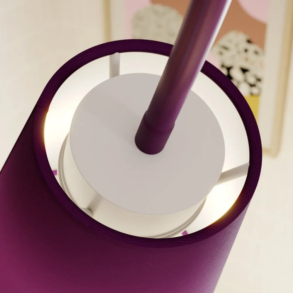 Loftlampe Wire Kids 5 lyskilder, hvid/pink/violet^TK Lighting Hot