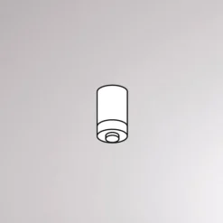 Loftsbeslag til Volare-skinne, 1,5 cm hvid^Molto Luce Sale