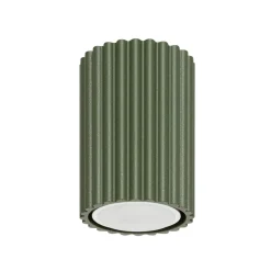 SOLLUX LIGHTING Loftlamper|Loftlamper>Loftslampe ALORA, olivengrøn, Ø 7 cm, metal, GU10