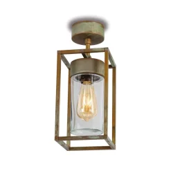 Loftslampe Cubic³ 3367 messing antik/klar^Moretti Luce
