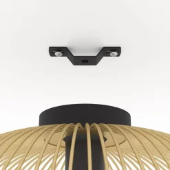 EGLO Loftslampe Venezuela, skærm lavet af gyldne stænger