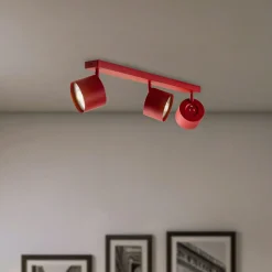 Børn Argon Gang|Loftlamper>Loftspot Chloe justerbar med 3 lyskilder, rød