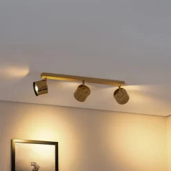 Loftspot Chloe justerbar, 3 lyskilder, stål messingfarvet^Argon Outlet