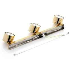 Loftspot Chloe justerbar, 3 lyskilder, stål messingfarvet^Argon Outlet