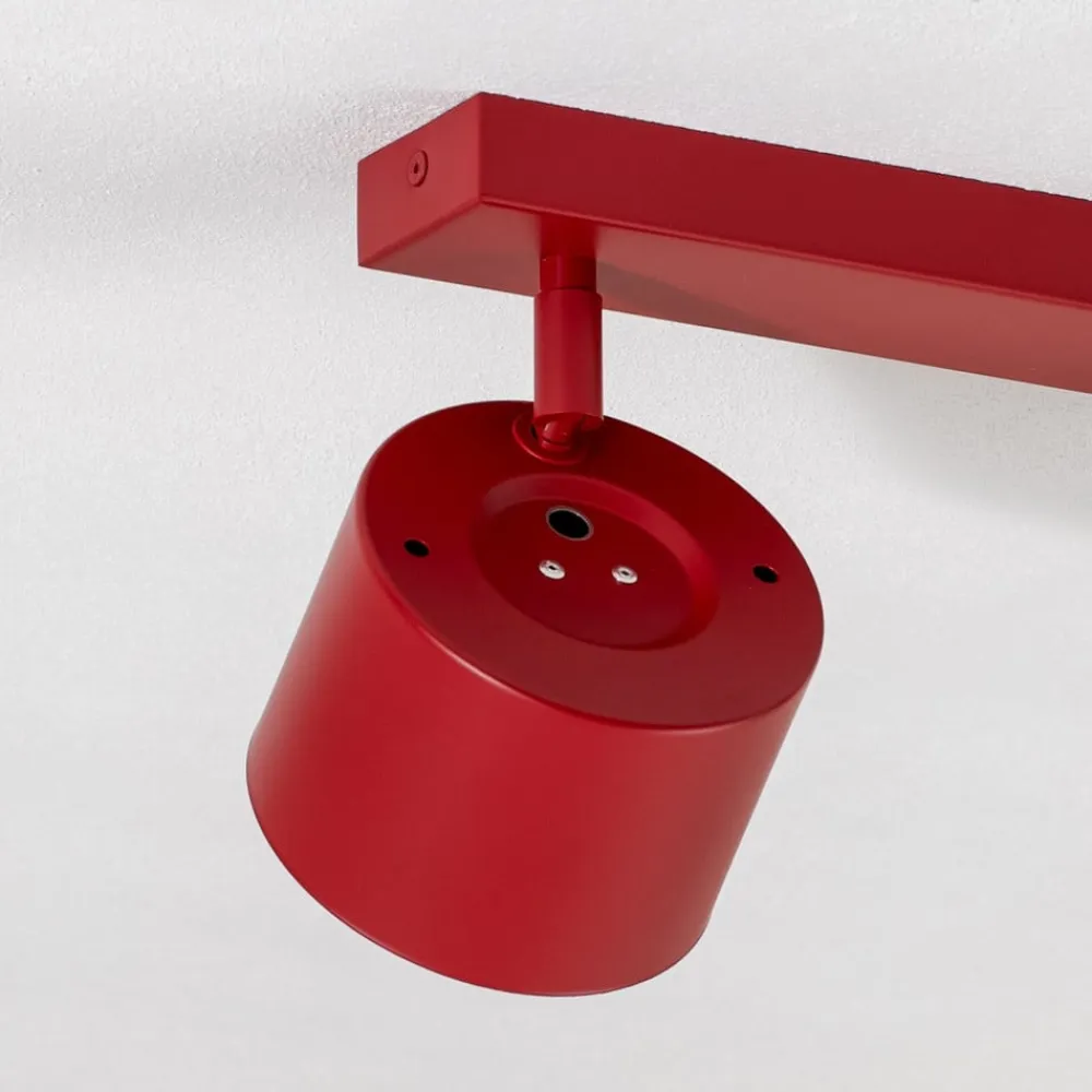 Børn Argon Loftspot Chloe justerbar med 2 lyskilder, rød