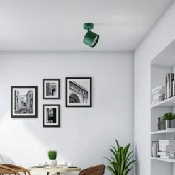 Loftspot Chloe, justerbar, grøn, metal, GU10, 13,5 cm^Argon Sale