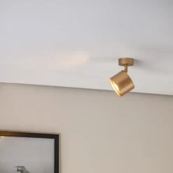 Børn Argon Loftlamper>Loftspot Chloe justerbar med 1 lyskilde, guld