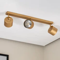 Børn Argon Loftspot Chloe justerbar med 3 lyskilder, guld