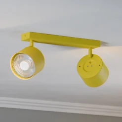 Børn Argon Loftlamper|Loftlamper>Loftspot Chloe justerbar med 2 lyskilder, gul