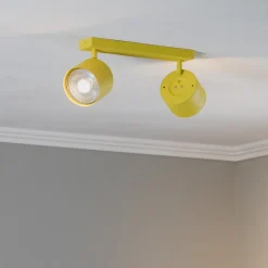 Børn Argon Loftlamper|Loftlamper>Loftspot Chloe justerbar med 2 lyskilder, gul