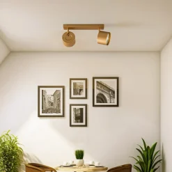 Børn Argon Loftlamper|Loftlamper>Loftspot Chloe justerbar med 2 lyskilder, guld