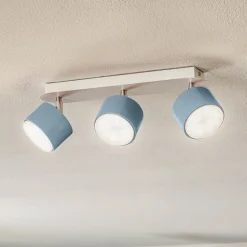 Eko-Light Loftspot Cloudy med 3 lyskilder, blå