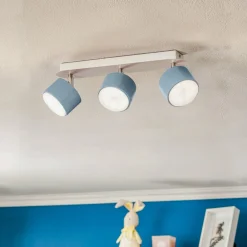 Eko-Light Loftspot Cloudy med 3 lyskilder, blå