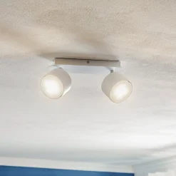 Eko-Light Loftspot Cloudy med 2 lyskilder, hvid