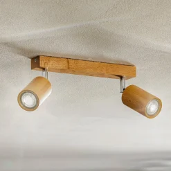 Loftspot Cre i træ, 2 lyskilder^SOLLUX LIGHTING Clearance