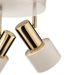 Argon Loftspot Destin, 3 lyskilder, hvid/messing