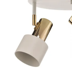 Argon Loftspot Destin, 3 lyskilder, hvid/messing