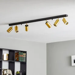 Nowodvorski Lighting Loftspot Eye Spot 6 lyskilder, sort/messing