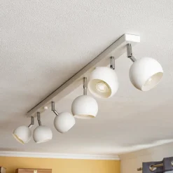 Loftspot Flame, hvid, 6 lyskilder^SOLLUX LIGHTING New