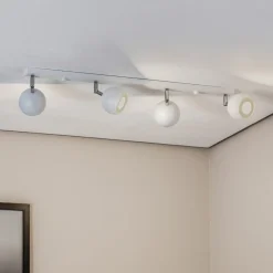 Loftspot Flame, hvid, 4 lyskilder, lang^SOLLUX LIGHTING Best