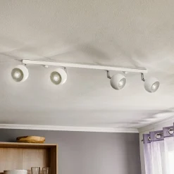 Loftspot Flame, hvid, 4 lyskilder, lang^SOLLUX LIGHTING Best