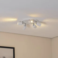 Luminex Loftspot Fun, hvid, Ø 30 cm, justerbar, GU10