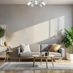 Luminex Loftspot Fun, hvid, Ø 30 cm, justerbar, GU10