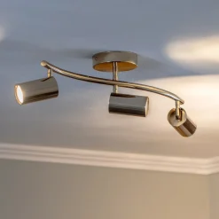 Lucea Loftspot, guld, 3 lyskilder