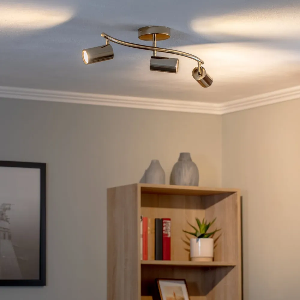 Lucea Loftspot, guld, 3 lyskilder