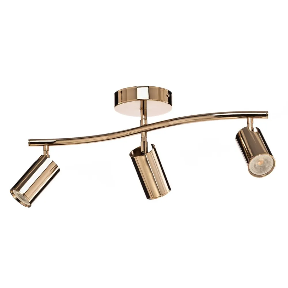 Lucea Loftspot, guld, 3 lyskilder