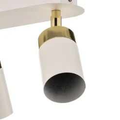 Eko-Light Loftspot Joker, hvid/guld, 3 lyskilder