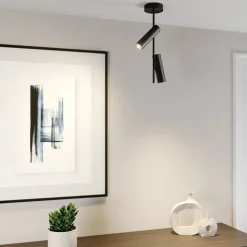 Loftspot Leda 2, 2 lyskilder, sort^SIGMA New