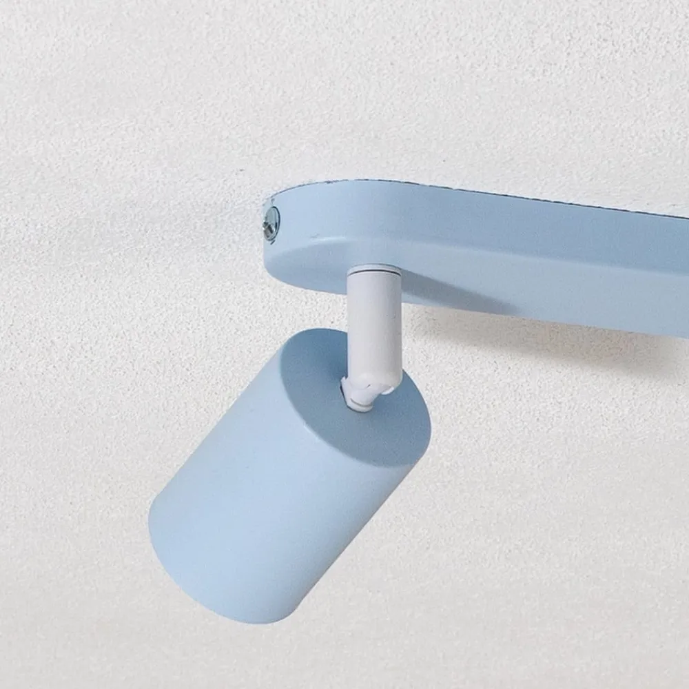 Børn TK Lighting Loftlamper|Spotlights>Loftspot Livia, lyseblå, 52 cm, 3 lyskilder, metal, GU10