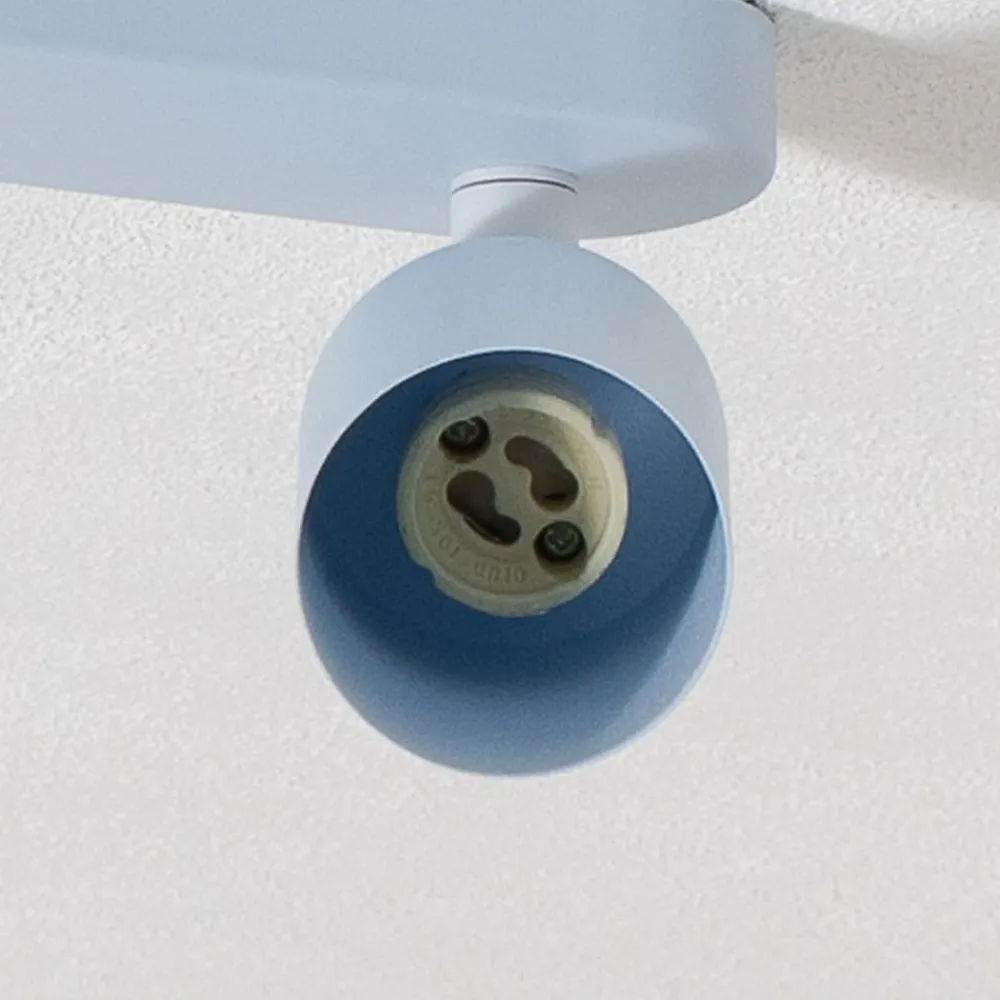 Børn TK Lighting Loftlamper|Spotlights>Loftspot Livia, lyseblå, 52 cm, 3 lyskilder, metal, GU10