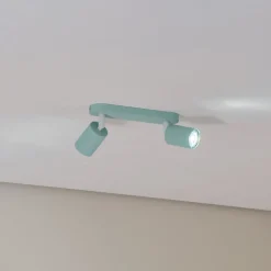 Børn TK Lighting Loftspot Livia, mintgrøn, 35 cm, 2 lyskilder, metal, GU10