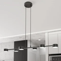 EMIBIG LIGHTING Loftspot, Megara, længde 80 cm, metal, 6 lyskilder.