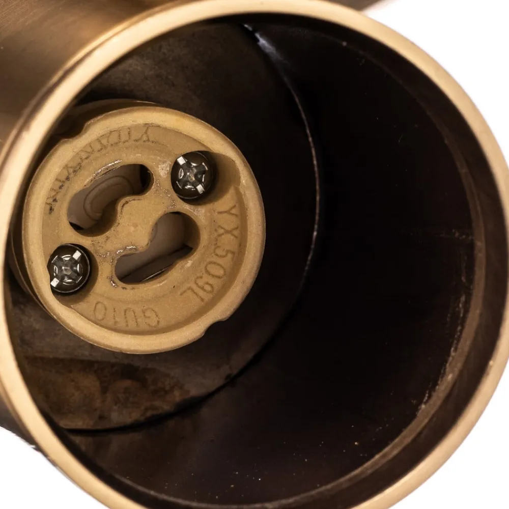 Loftspot, messing antik, 1 lyskilde^Lucea Hot