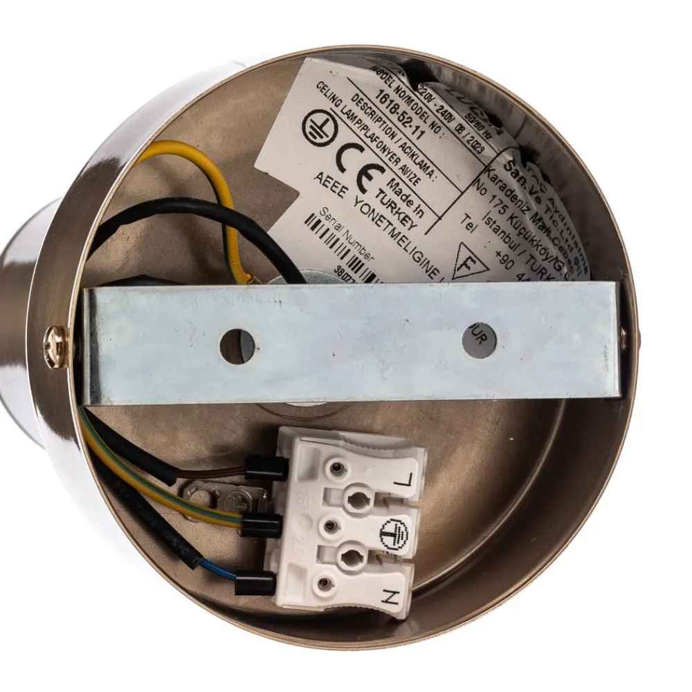 Loftspot, messing antik, 1 lyskilde^Lucea Hot