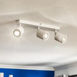 Luminex Loftspot Modo i stål, hvid, 3 lyskilder