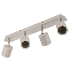 Loftspot Modo i stål, hvid, 4 lyskilder^Luminex Online