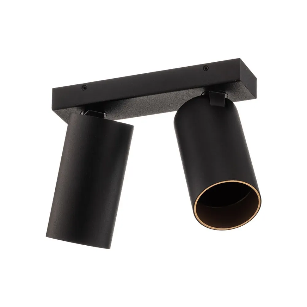 Loftspot Mono II sort/indvendig guld 2 lyskilder^Nowodvorski Lighting Sale