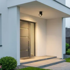 Nowodvorski Lighting Udendørs Loftlamper|Udendørs Spot>Loftspot Oscar, sort, aluminium, højde 13,5 cm, GU10