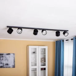 Loftspot 1047PL_K, 6 lyskilder, sort^ALDEX Online