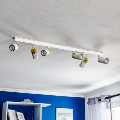 Luminex Loftlamper|Spotlights>Loftspot Rondo hvid/guld 6 lyskilder