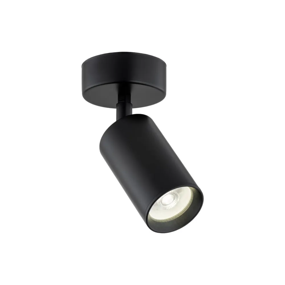 Argon Loftspot Sado sort stål, justerbar 1 lyskilde rund