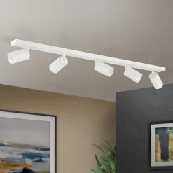 ORION Loftspot Sean, hvid, 5 lyskilder, aluminium, GU10