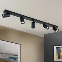 ORION Loftspot Sean, sort, aluminium, 100 cm lang, GU10