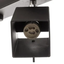 Loftspot Square, sort, 4 lyskilder lineært^SOLLUX LIGHTING Outlet