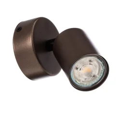 TK Lighting Loftspot Top, justerbar, brun, 1 lyskilde